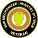 U.S. Army Veteran 24th Mechnized Division Sticker Decal