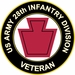 U.S. Army Veteran 28th Infantry Division Sticker Decal