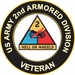 U.S. Army Veteran 2nd Armored Division Sticker Decal