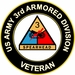 U.S. Army Veteran 3rd Armored Division sticker decal