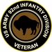 U.S. Army Veteran  92ND INFANTRY DIVISION Sticker Decal