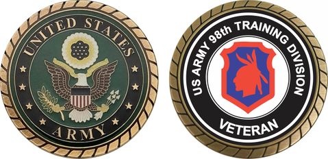 U.S. Army Veteran 98th Training Division Challenge Coin