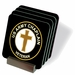 U.S. Army Veteran Army Chaplain Christian Coasters - Set of 4
