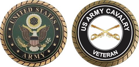 U.S. Army Veteran Cavalry Challenge Coin