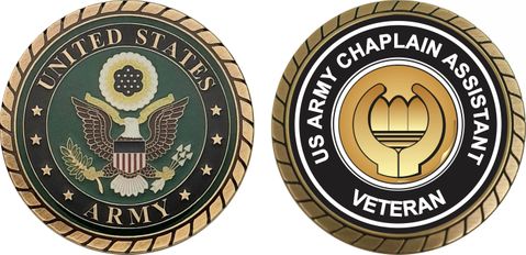 U.S. Army Veteran Chaplain Assistant Challenge Coin