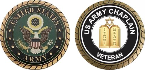 U.S. Army Veteran Chaplain Jewish Challenge Coin