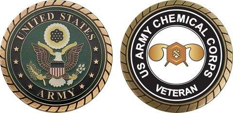 U.S. Army Veteran Chemical Corps Challenge Coin