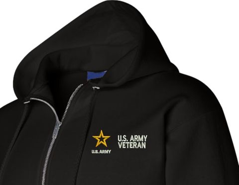 U. S. Army Veteran Full Zip Hoodie