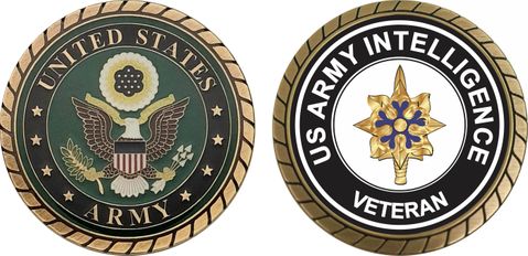 U.S. Army Veteran Intelligence Challenge Coin