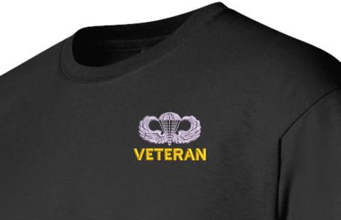 U.S. Army Veteran Jump Wings Long Sleeve T-Shirt