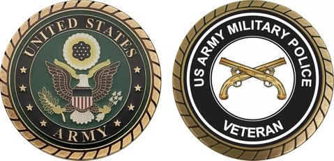 U.S. Army Veteran Military Police Challenge Coin