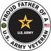 U.S. Army Veteran Proud Father Decal