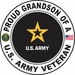 U.S. Army Veteran Proud Grandson Decal
