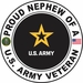 U.S. Army Veteran Proud Nephew Decal