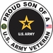 U.S. Army Veteran Proud Son Decal