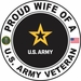 U.S. Army Veteran Proud Wife Decal