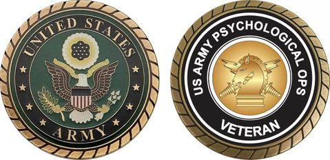 U.S. Army Veteran Psychological Ops Challenge Coin