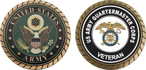 U.S. Army Veteran Quartermaster Corps Challenge Coin
