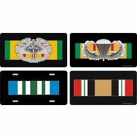 U.S. Army Veteran Ribbon License Plates Thumbnail Illustration