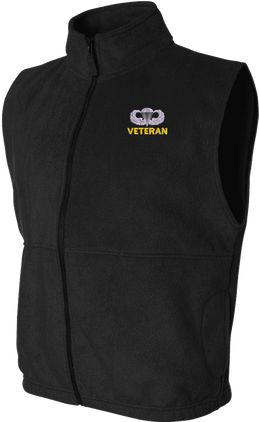 U.S. Army Veteran Jump Wings Full-Zip Fleece Vest