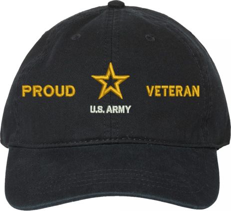 U.S. Army Proud Veteran Unstructured Dad Cap