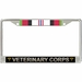 U.S. Army Veterinary Corps Afghanistan Veteran License Plate Frame