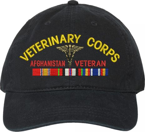 U.S. Army Veterinary Corps Afghanistan Veteran Unstructured Dad Cap