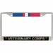 U.S. Army Veterinary Corps Kosovo Veteran License Plate Frame