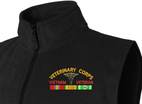 U.S. Army Veterinary Corps Vietnam Veteran Fleece Vest