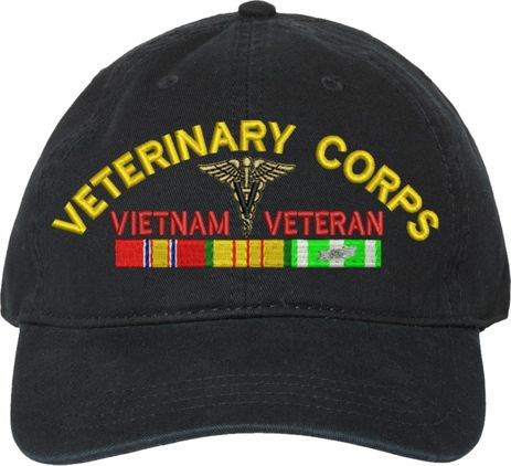 U.S. Army Veterinary Corps Vietnam Veteran Unstructured Dad Cap