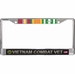 U.S. Army Vietnam Combat Veteran 3-Ribbon Stack License Plate Frame