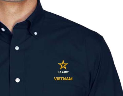 U.S. Army Vietnam Embroidered Dress Shirt