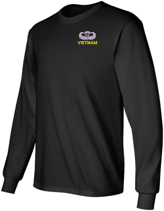 U.S. Army Vietnam Jump Wings Long Sleeve T-Shirt