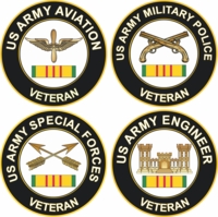U.S. Army Vietnam Veteran Decals Thumbnail Illustration