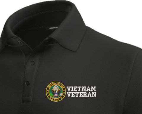 U.S. Army Vietnam Veteran Moisture Wicking Polo