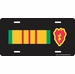 U.S. Army Vietnam Veteran Ribbon with 25th Infantry Division License Plate