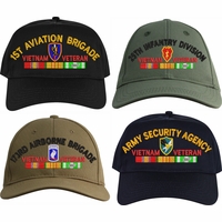 U.S. Army Vietnam Veteran Units Caps Thumbnail Illustration