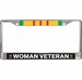 U.S. Army Vietnam War Ribbon Woman Veteran License Plate Frame