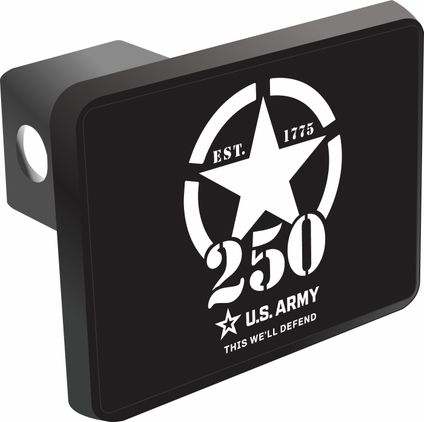 U.S. Army (White) 250th Anniversary Hitch Cover