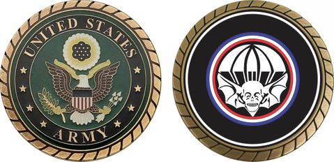 U.S. Army Widowmakers 502nd Division Challenge Coin