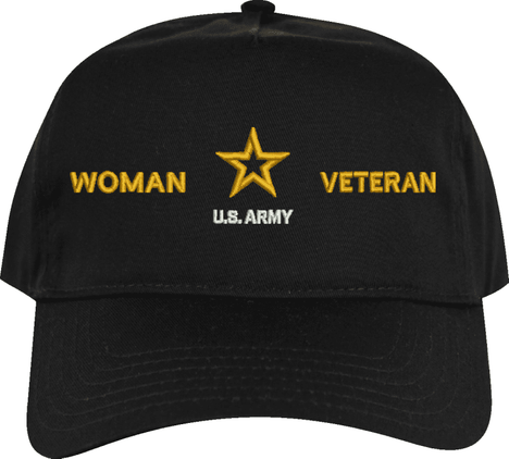 U.S. Army Woman Veteran Embroidered Cap