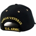 U.S. Army Woman Veteran Embroidered Black Cap
