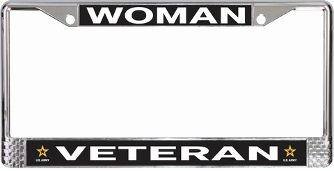 U.S. Army Woman Veteran License Plate Frame