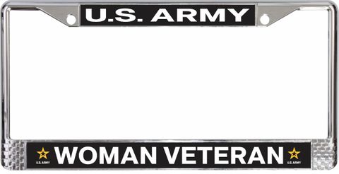U.S. Army Woman Veteran License Plate Frame