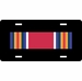 U.S. Army World War II Victory Medal Ribbon License Plate