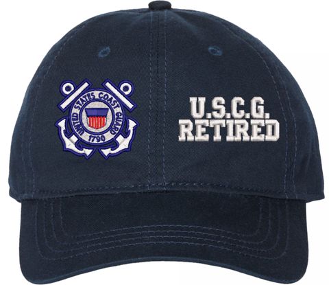U.S.C.G. Retired Unstructured Dad Cap
