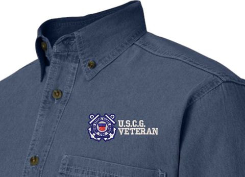 U.S.C.G. Veteran Denim Shirt