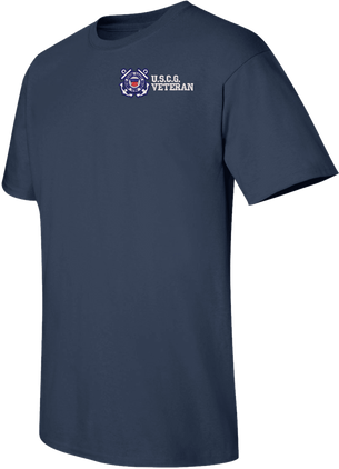 U.S.C.G. Veteran Embroidered T-Shirt