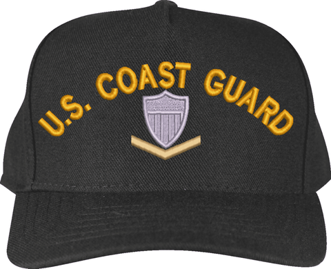 U.S. Coast Guard 3rd Class Insignia Custom Embroidered Cap
