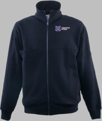 U.S. Coast Guard Afghanistan Veteran Game Sportswear Firefighters Full Zip Turtleneck